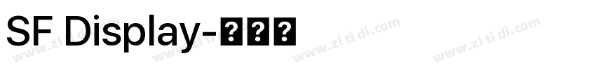 SF Display字体转换